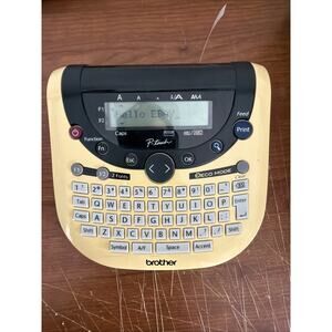 Brother PT-1290 Label Thermal Printer Tested Works No Power Cord